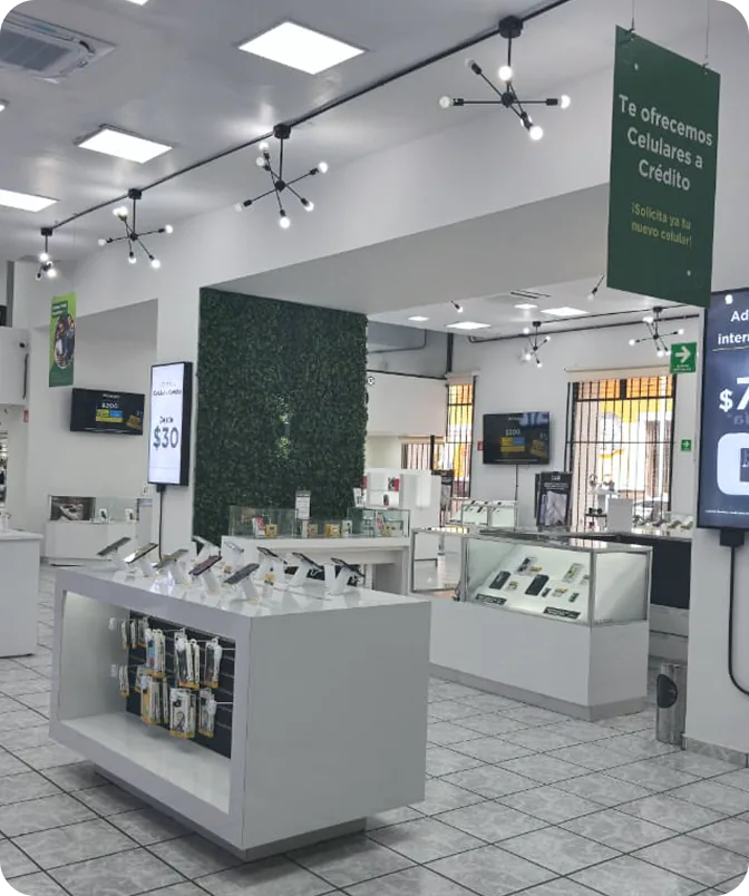 Interior de una tienda de telefonía Innovattia